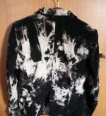 Čiernobiele dámske Menčestrové sako